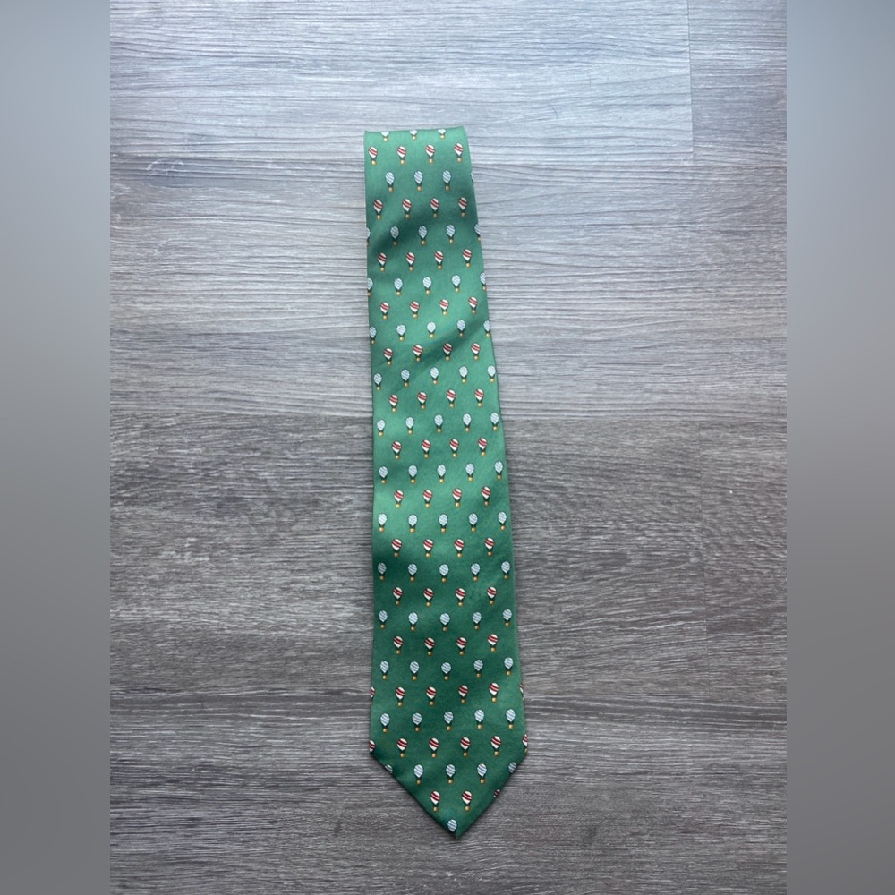 Green Patterned Men's Tie